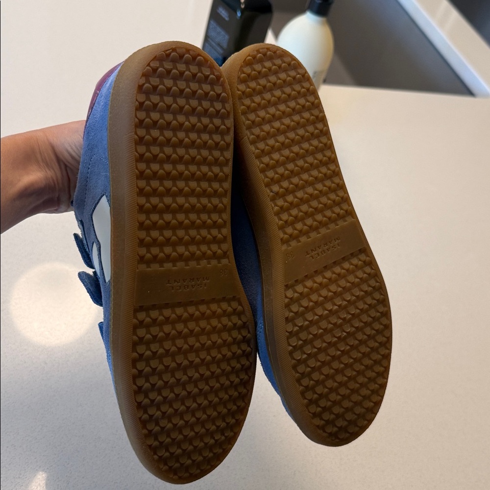 Blue and Pink Velcro Sneakers - Picture 4 of 4